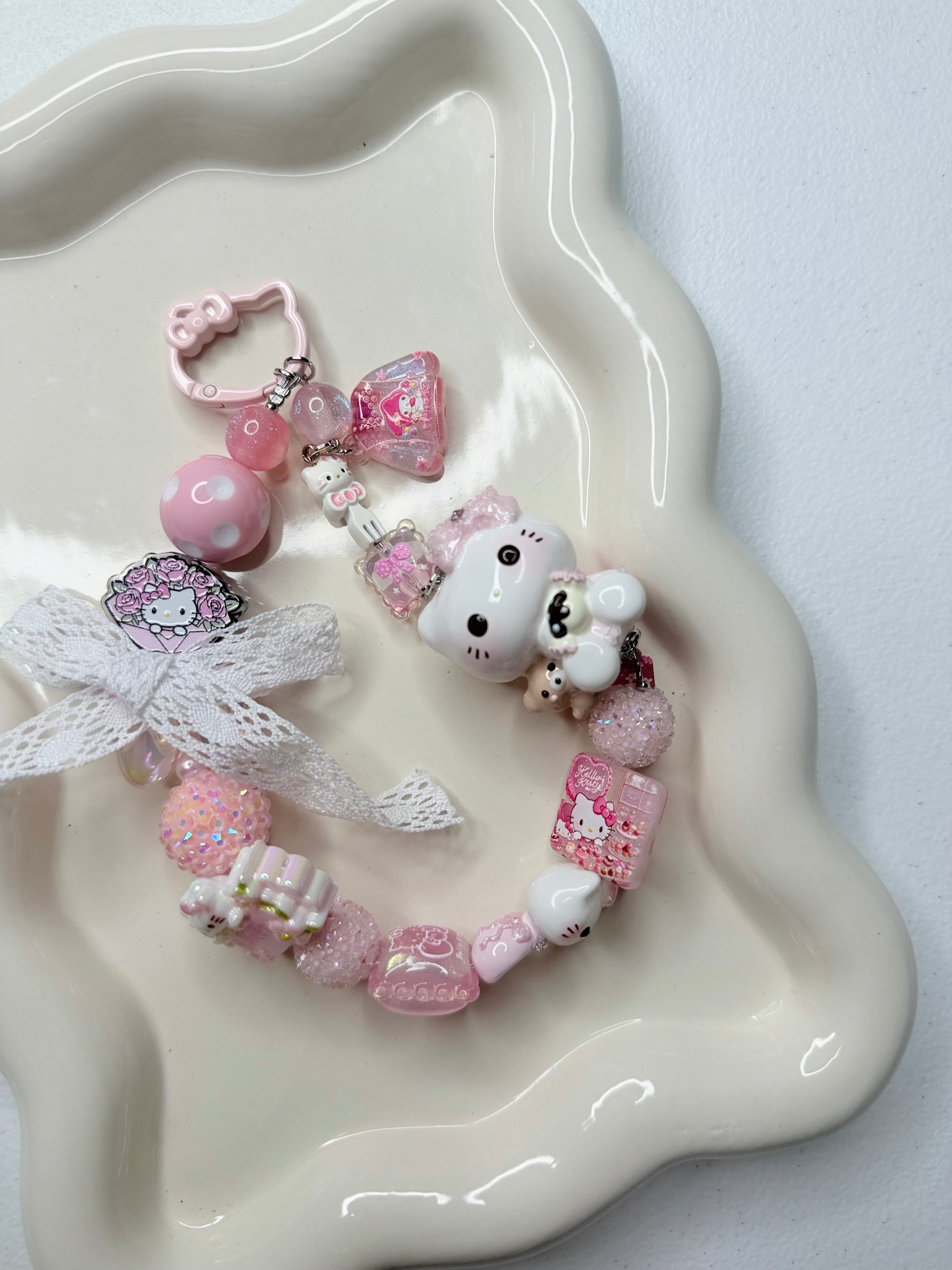 HK Teddyfriend Wristlet Charm