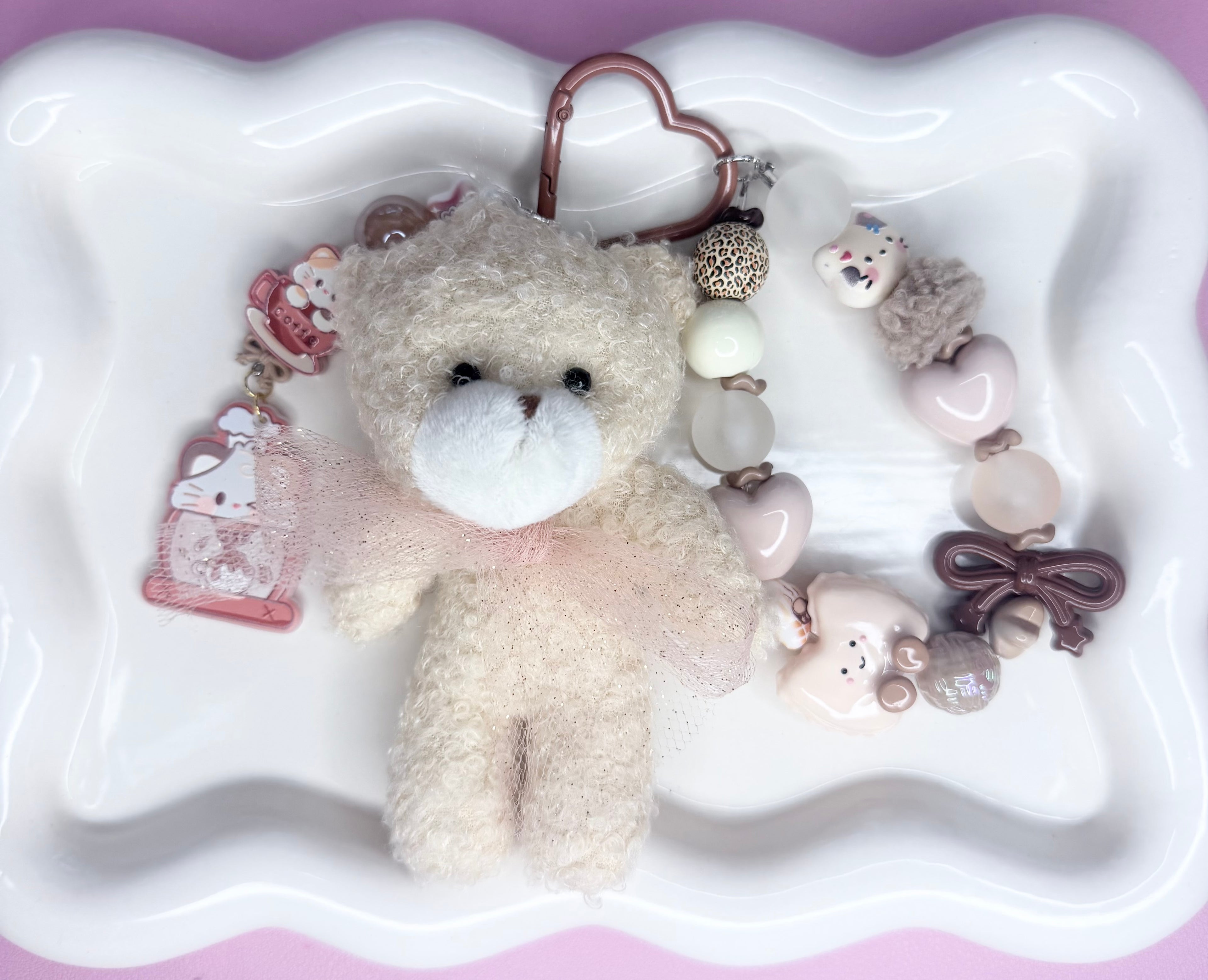 Vanilla Teddy Wrist Charm