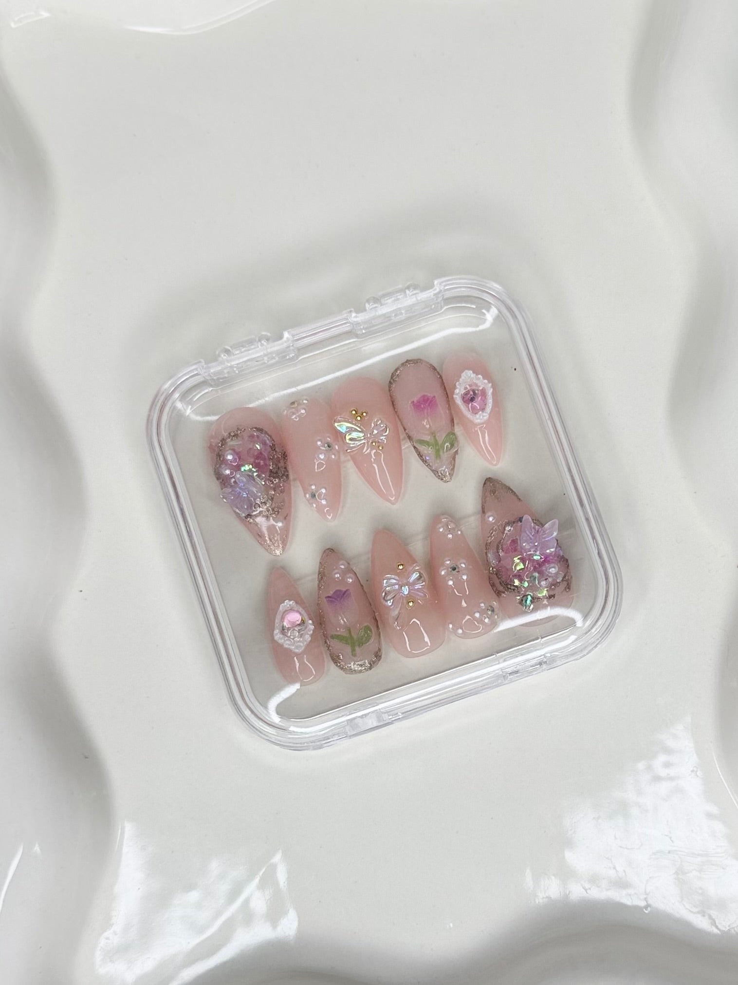 Whimsical Fairy Cottage Press on Nails
