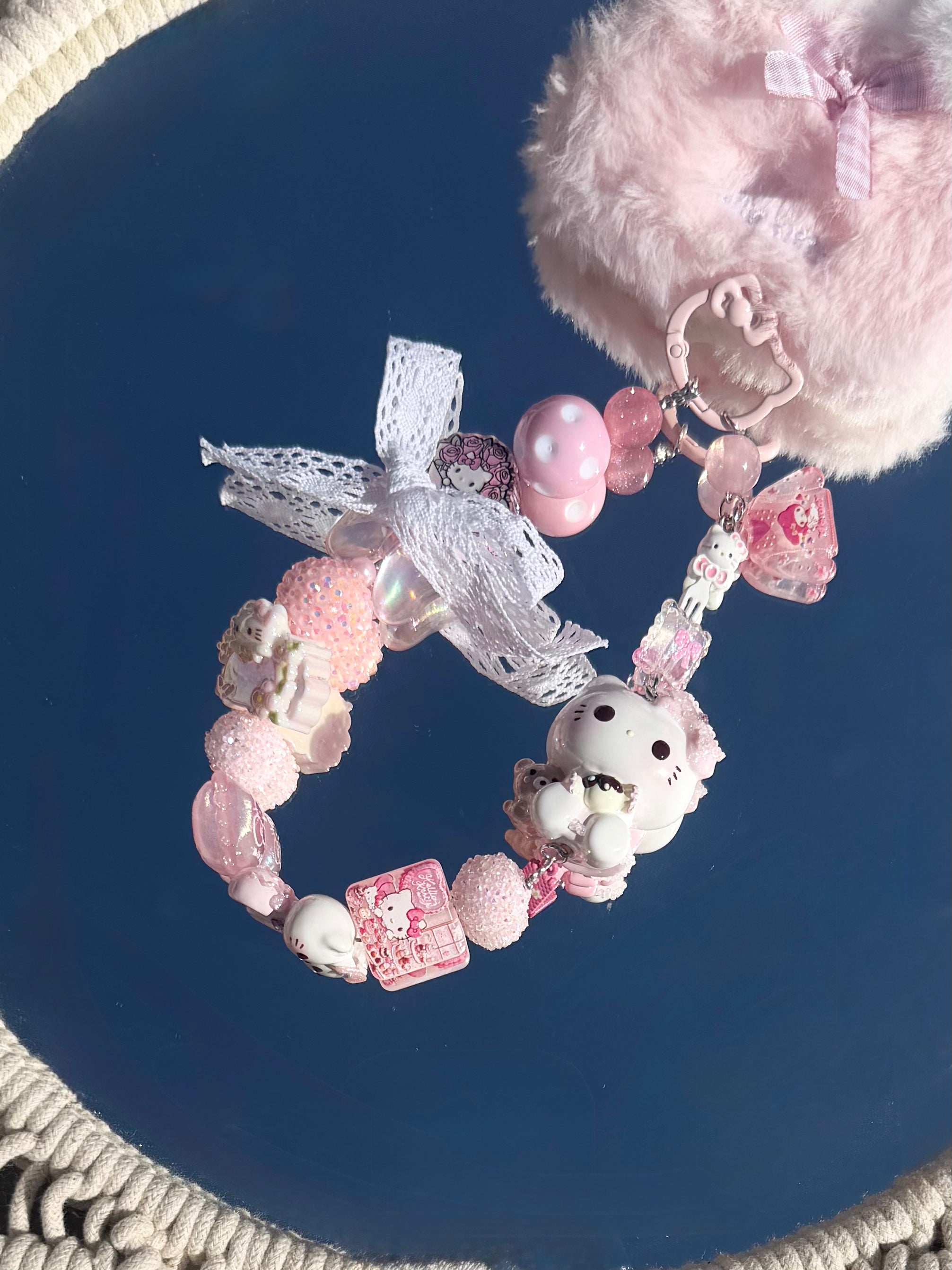 HK Teddyfriend Wristlet Charm